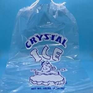 ICE BAG 10LB Crystal Ice 500ct per case