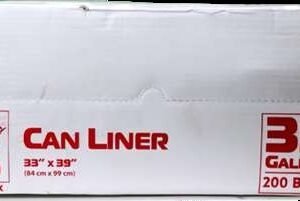 CAN LINER 33GAL 33” X 39” 200ct per case