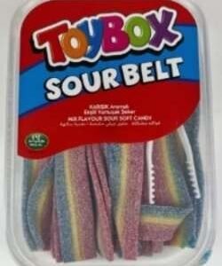 TOYBOX SOUR BELT MIX Mix Flavor Sour Licorice Candy 24pcs per Case Retail Case Cost $42.00