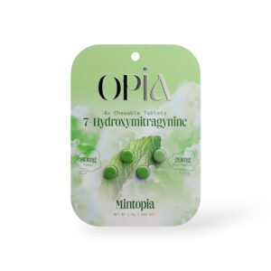 Opia 7 Hydroxymitragynine Chewable Tablets Mintopia 80mg