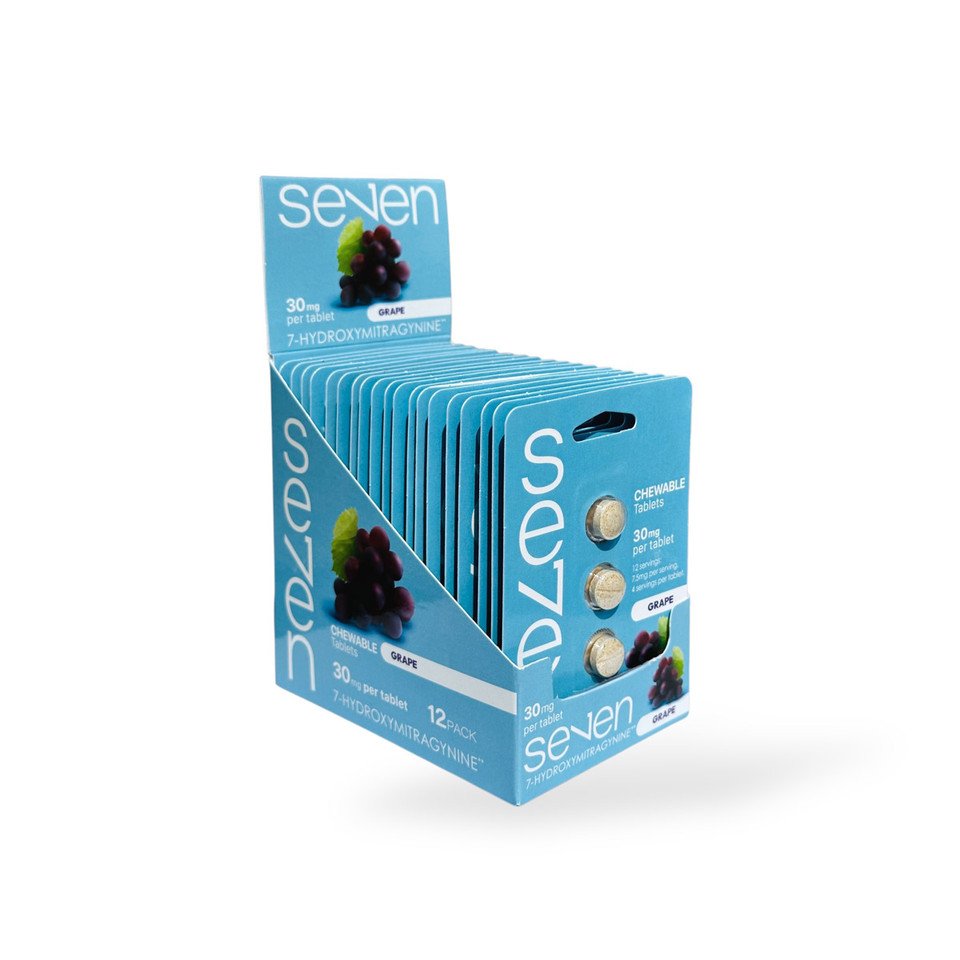 Se7en Kratom 7-hydroxymitragynine Chewable Tablets Grape 30mg - Image 3