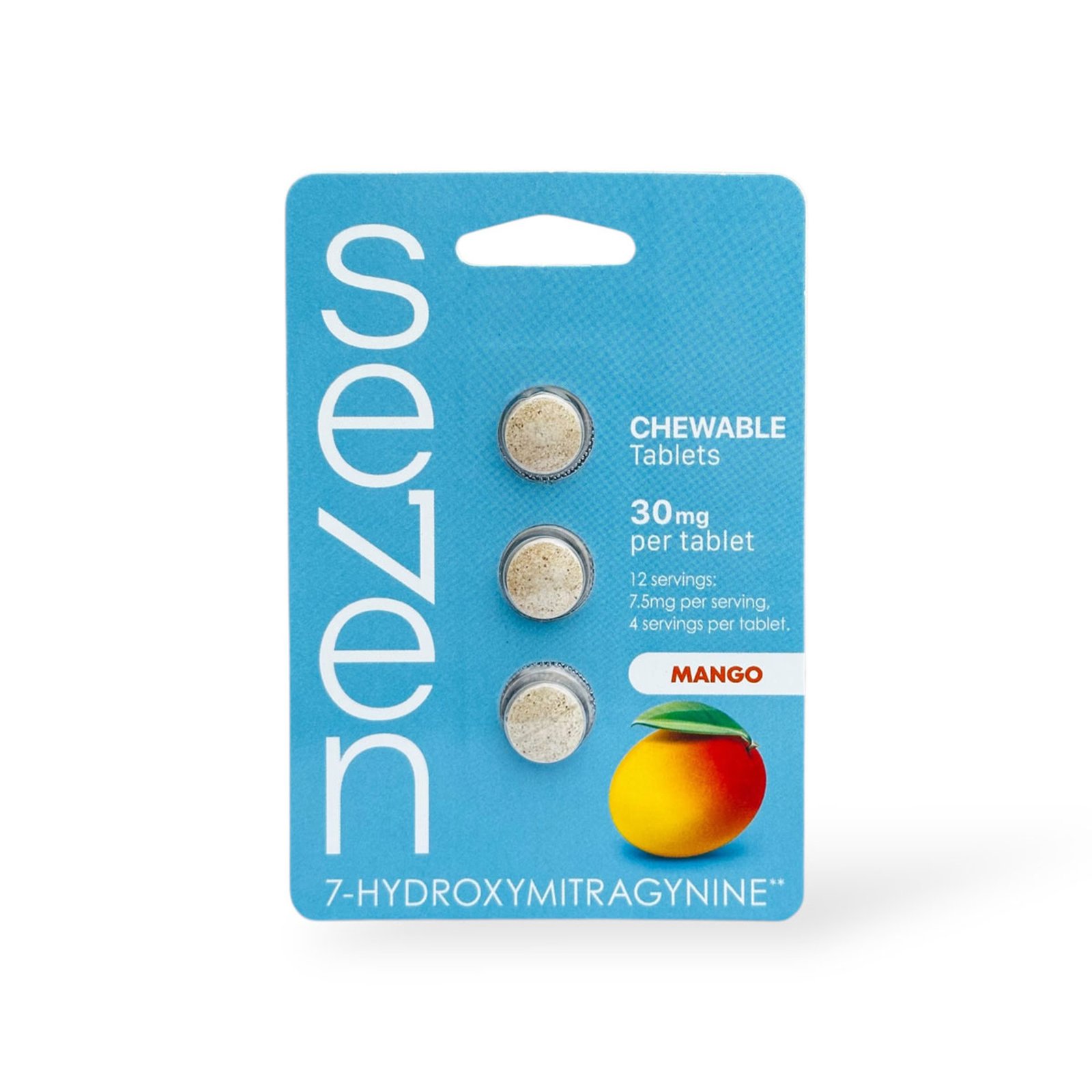 Se7en Kratom 7-hydroxymitragynine Chewable Tablets Mango 30mg